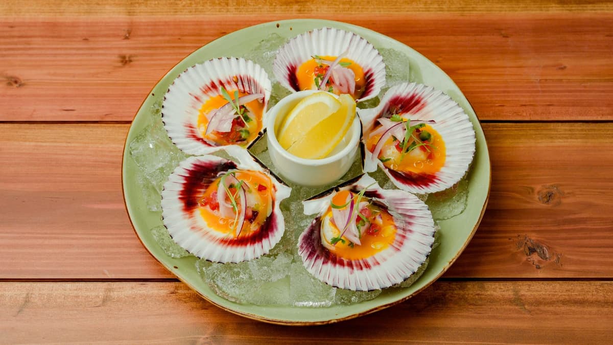Scallops on the Half-Shell menu item